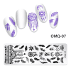 Matrita Metalica Nail Art – OMQ-07