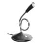 Microfon 360° Premium Techstar® Negru, Pentru Birou, Studio, Voice, Gaming, Chat, USB, Baza Solida
