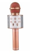 Microfon Karaoke Bluetooth, Wireless, Roz Auriu