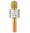 Microfon Profesional Karaoke Smart WS-858 Auriu Hi-Fi Conexiune Wireless Bluetooth 4.1 cu Difuzor si Acumulator Incorporat
