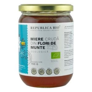 Miere de Flori de Munte Crudă, 700g ECO| Republica BIO