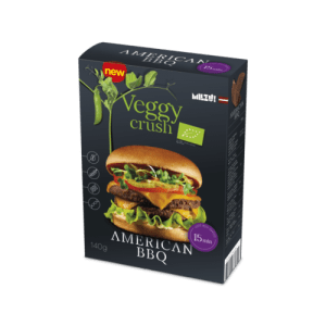 Mix pentru burger „American BBQ” Veggy Crush ECO, 140g, Milzu!