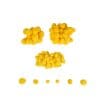 Mini pom-pom – 100 de piese – Galben