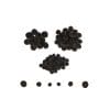 Mini pom-pom – 100 de piese – Negru