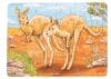 Puzzle cu 24 de piese din lemn – Canguri