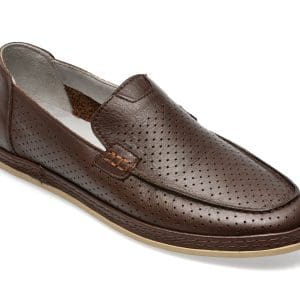 Mocasini BRAVELLI maro, 44035L, din piele naturala
