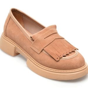 Mocasini EPICA maro, 116723, din piele intoarsa