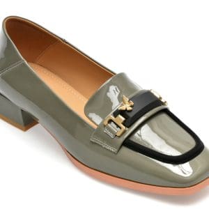 Mocasini FLAVIA PASSINI gri, 232888, din piele naturala lacuita