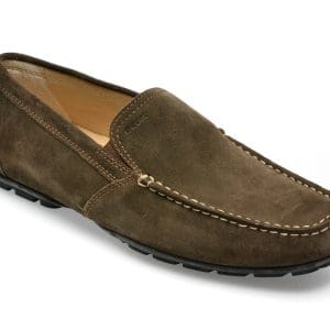 Mocasini GEOX maro, U1144V, din piele intoarsa