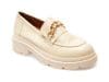 Mocasini GLORIA bej, 56206, din piele naturala