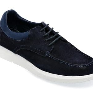 Mocasini GRYXX bleumarin, M6905, din piele intoarsa