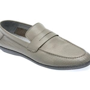 Mocasini GRYXX gri, 91806A, din piele naturala