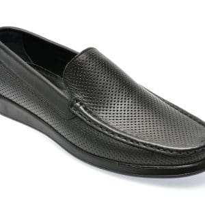 Mocasini GRYXX negri, 251001, din piele naturala