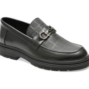 Mocasini GRYXX negri, 7300, din piele naturala