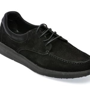 Mocasini GRYXX negri, M6905, din piele intoarsa