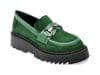 Mocasini GRYXX verzi, 9771201, din piele intoarsa