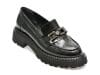 Mocasini IMAGE negri, 381728, din piele naturala lacuita