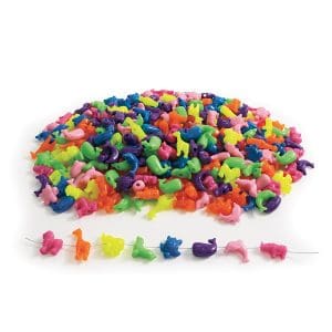 Mărgele din plastic – animăluțe -450 de grame