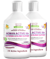 Pachet 2 x Multivitamine Lichide WOMAN ACTIVE 50+ pentru Femeile peste 50 Ani cu 131 Ingrediente, 500 ml | Swedish Nutra