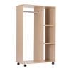 HomCom dulap deschis cu cuier si 3 rafturi, 80 x 40 x 128 cm | AOSOM RO