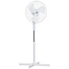 Ventilator de Podea cu 3 Viteze HOMCOM, Inaltime Reglabila, PP, 60x60x90-120cm, Alb | Aosom RO