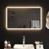 Oglindă de baie cu LED, 50×80 cm