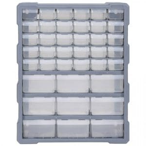 Organizator cu 39 de sertare, 38 x 16 x 47 cm