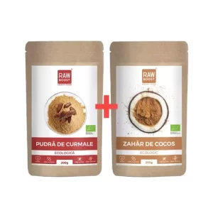Pachet DELICII – Pudră de Curmale și Zahăr de Cocos | Rawboost