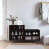 Pantofar, negru, 102x36x60 cm, lemn compozit
