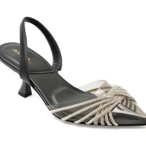 Pantofi ALDO negri, ELEGA001, din piele ecologica