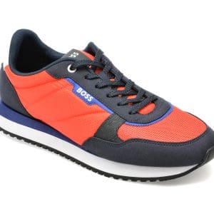 Pantofi BOSS rosii, 3715, din material textil