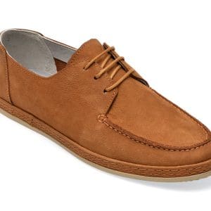 Pantofi BRAVELLI maro, 44036, din nabuc