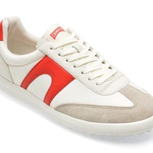 Pantofi CAMPER albi, K100545, din material textil