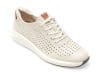 Pantofi CLARKS albi, UN RIO TIE 13-N, din piele naturala