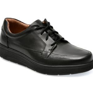 Pantofi CLARKS negri, UNABEA, din piele naturala