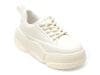 Pantofi EPICA albi, 889, din piele naturala