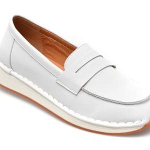 Pantofi FLAVIA PASSINI albi, A18251, din piele naturala