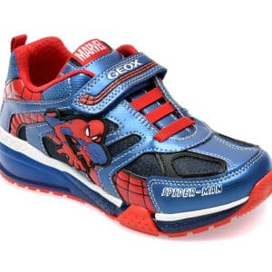 Pantofi GEOX albastri, J26FEB, din piele ecologica