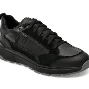 Pantofi GEOX negri, U36CRA, din piele naturala