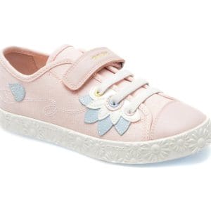Pantofi GEOX roz, J3504A, din material textil