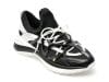 Pantofi GRYXX alb-negru, P241, din material textil