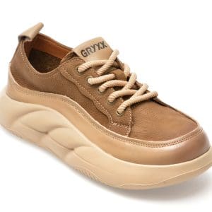 Pantofi GRYXX maro, 800210, din piele naturala