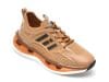 Pantofi GRYXX maro, J220030, din material textil si piele ecologica