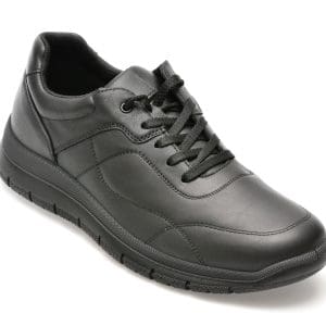 Pantofi IMAC negri, 452681, din piele naturala