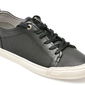 Pantofi INCI negri, CVK2807, din piele naturala