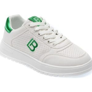 Pantofi LAURA BIAGIOTTI albi, 8003, din piele ecologica