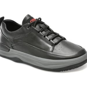Pantofi OTTER negri, 5322, din piele naturala