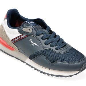 Pantofi PEPE JEANS bleumarin, MS30991, din piele ecologica