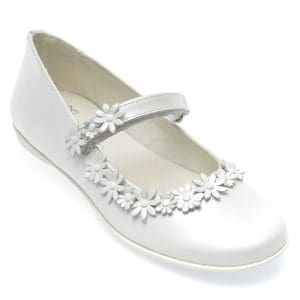 Pantofi PRIMIGI albi, 39201, din piele naturala