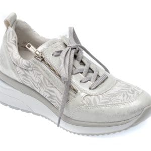 Pantofi REMONTE albi, D2401, din material textil